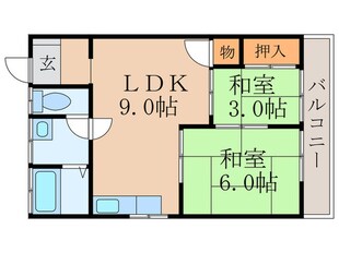 のぞえ荘の物件間取画像